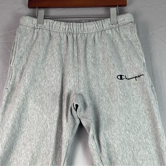 Champion Reverse Weave Jogger Unisex Medium Grey Fleece Sweatpant Casual Relaxed - Picture 4 of 10